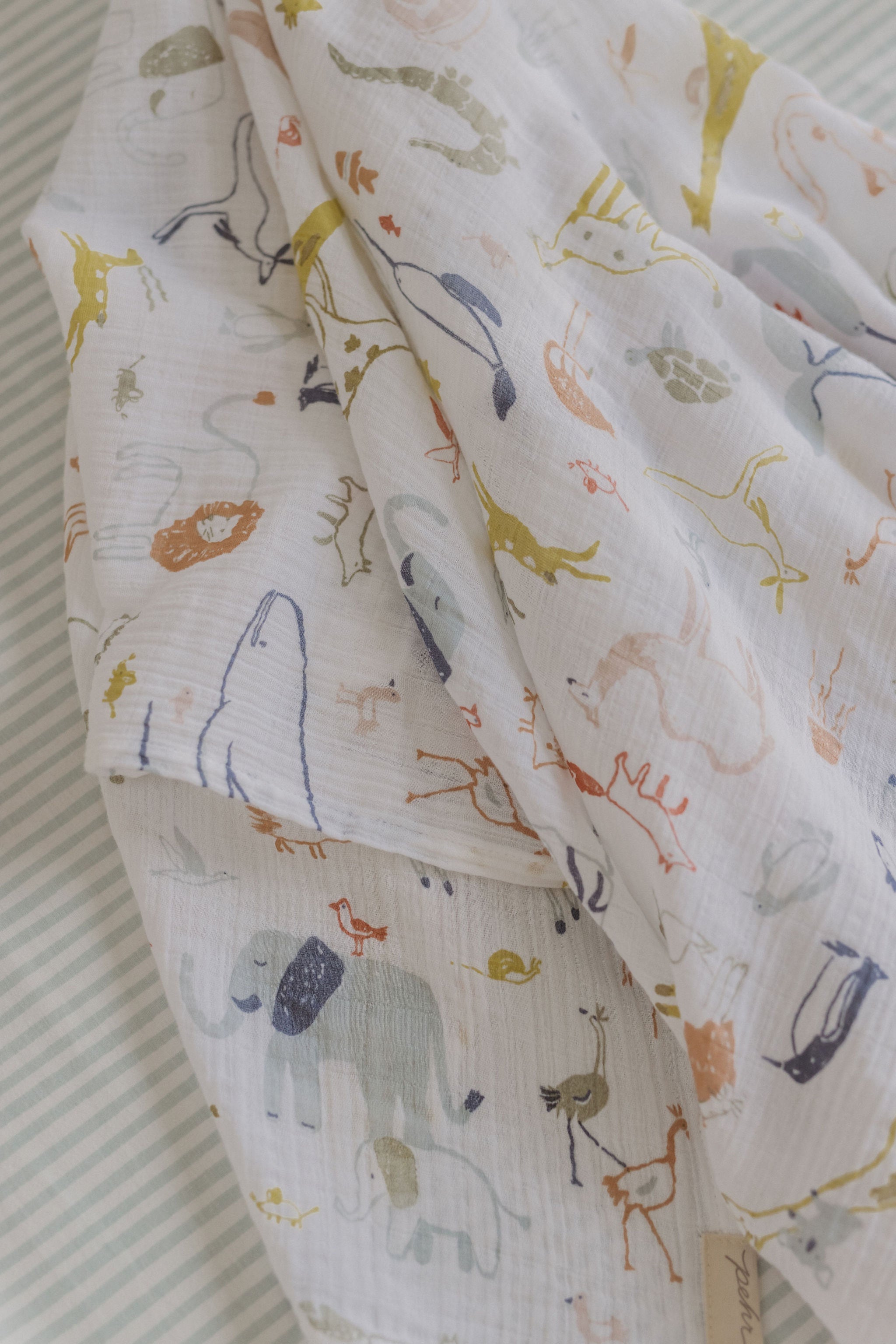 Organic Cotton Muslin Swaddle - Into The Wild