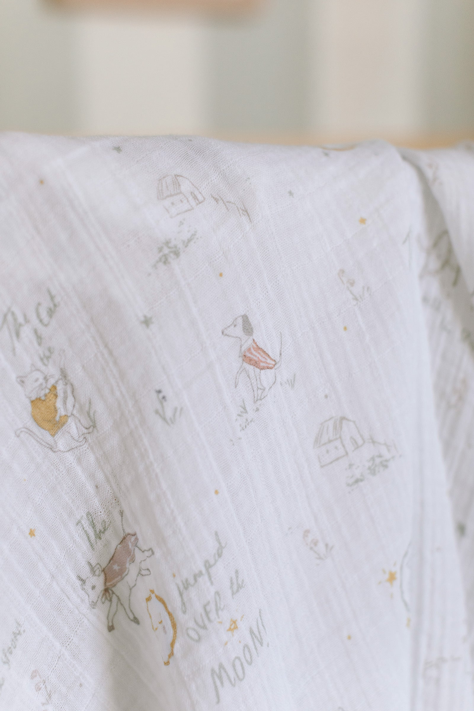 Organic Cotton Muslin Swaddle - Over the Moon