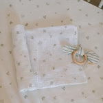 Organic Cotton Muslin Swaddle - Flower Patch