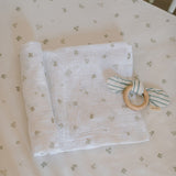 Organic Cotton Muslin Swaddle - Flower Patch