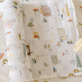 Organic Cotton Muslin Swaddle - Explore New York