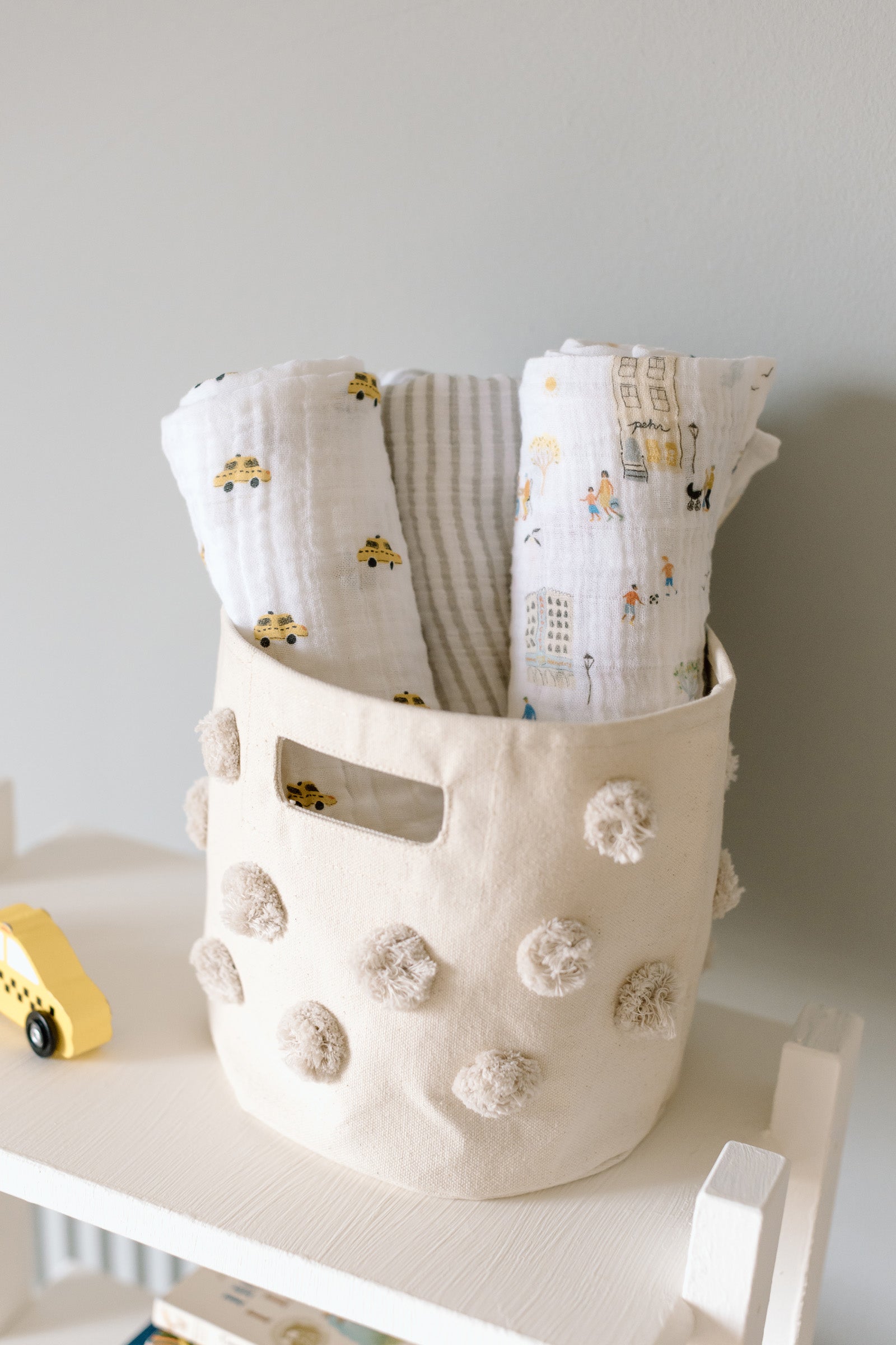 Organic Cotton Muslin Swaddle - Explore London