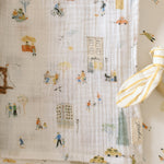 Organic Cotton Muslin Swaddle - Explore London