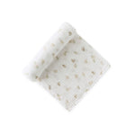 Organic Cotton Muslin Swaddle - Hoppy Bunny