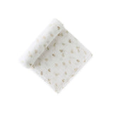 Organic Cotton Muslin Swaddle - Hoppy Bunny