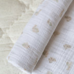 Organic Cotton Muslin Swaddle - Hoppy Bunny