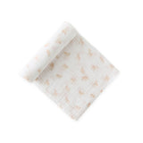 Organic Cotton Muslin Swaddle - Dear Lamb