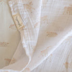 Organic Cotton Muslin Swaddle - Dear Lamb