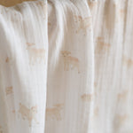 Organic Cotton Muslin Swaddle - Dear Lamb