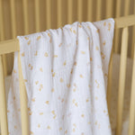 Organic Cotton Muslin Swaddle - Cheerful Chick