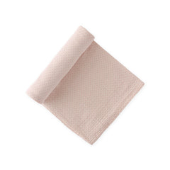 pin dot swaddle peony in pinks pattern