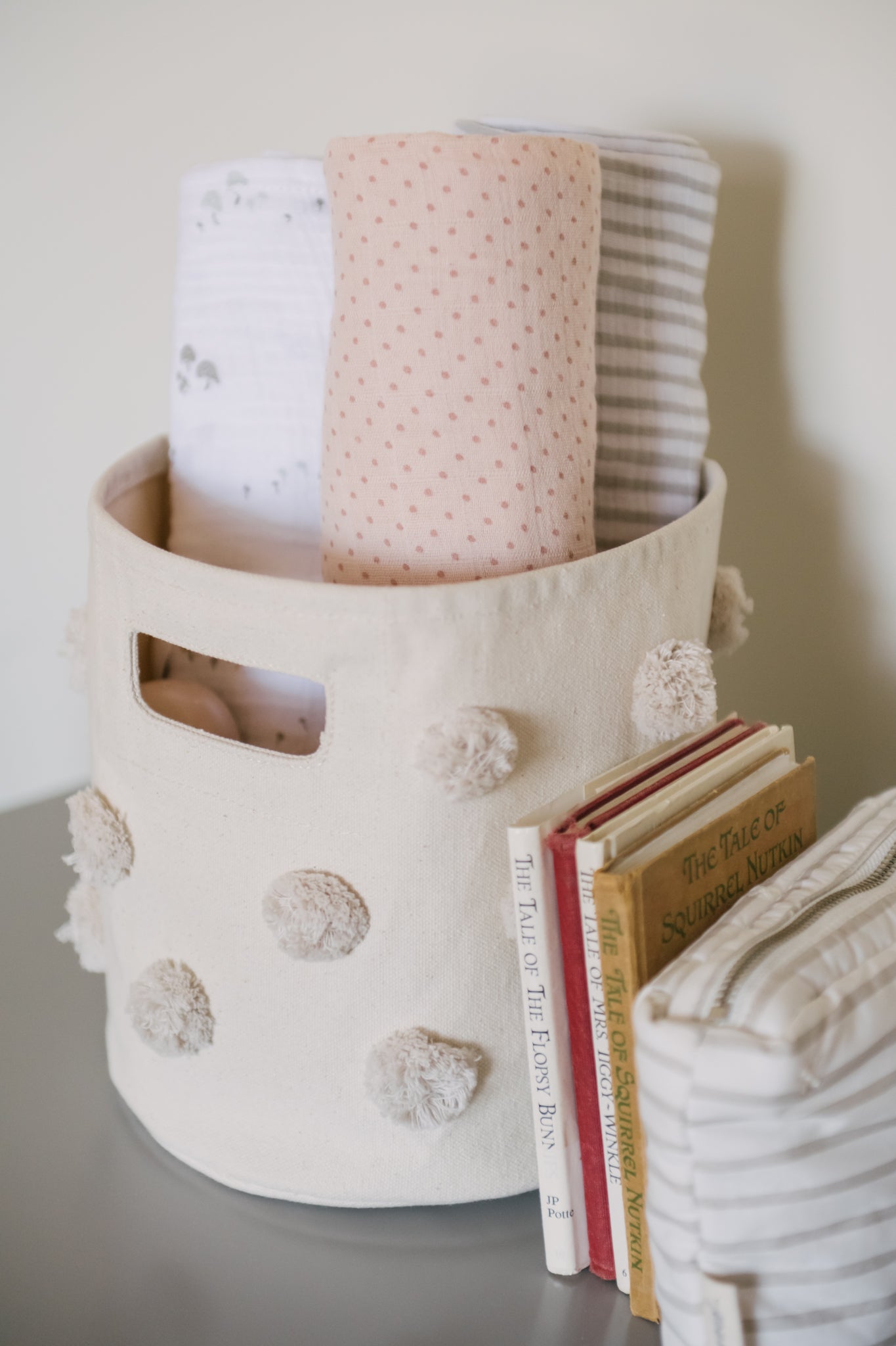 Pin Dot Swaddle - Pin Dot Peony