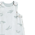 1.7 tog sleep bag follow me whale in blues pattern