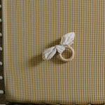 Gingham Crib Sheet - Dijon