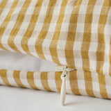 Gingham Duvet Cover - Dijon