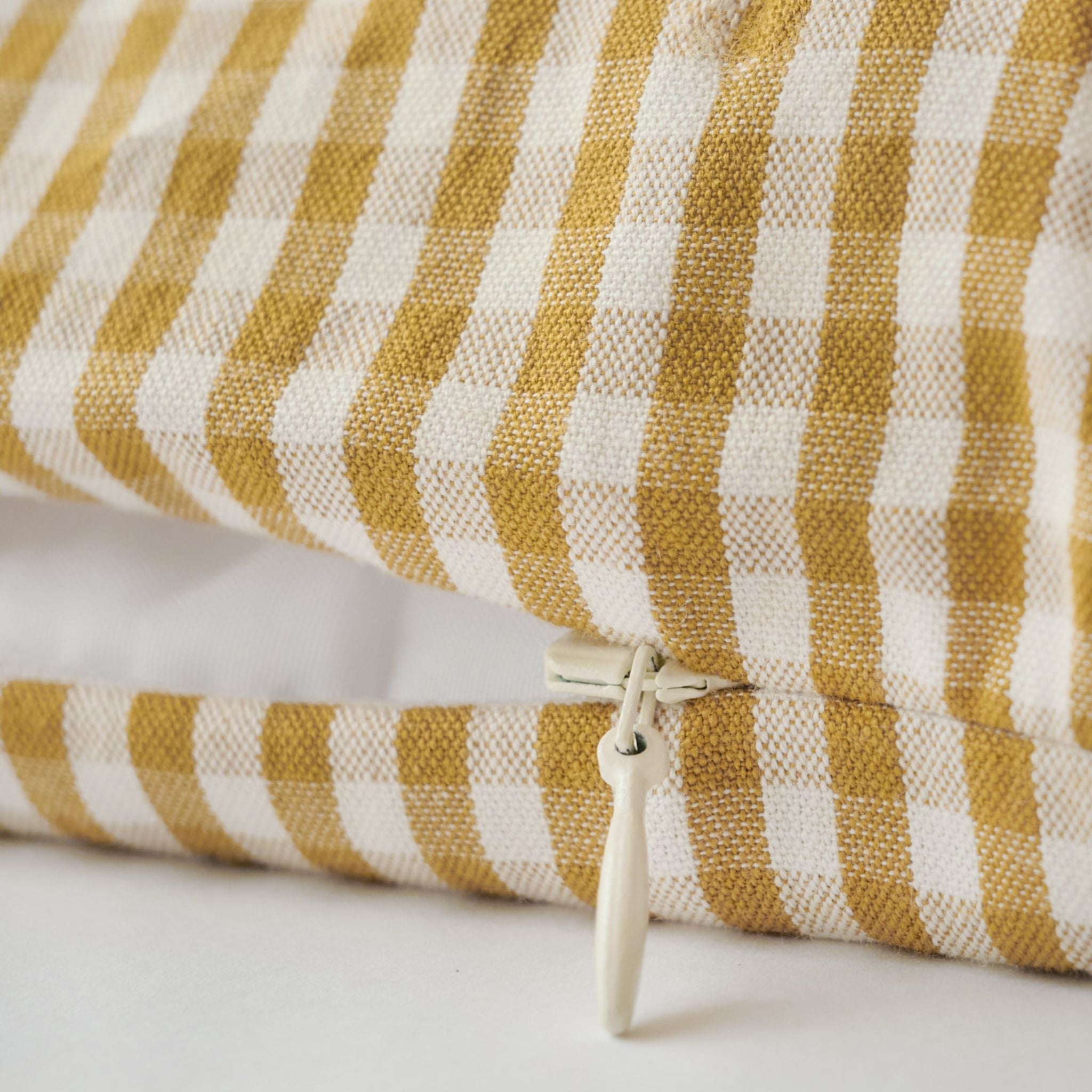Gingham Duvet Cover - Dijon