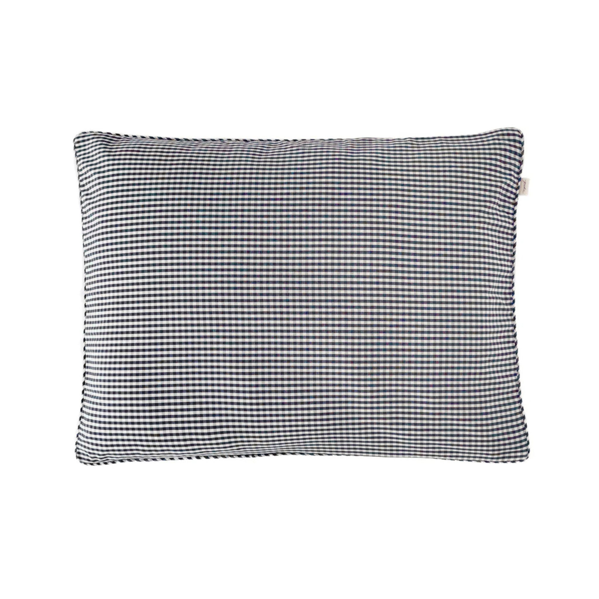gingham sham indigo in blues pattern