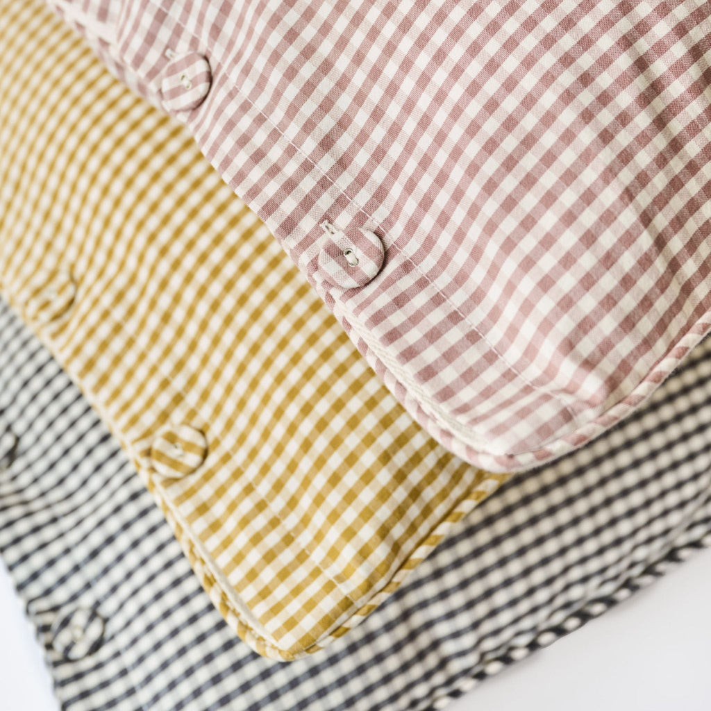 gingham sham indigo