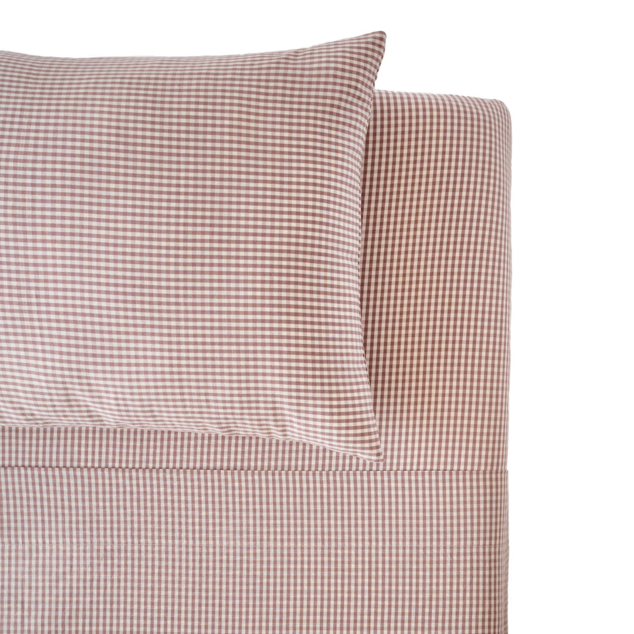 Gingham Kids Bedding Sheet Set - Thistle