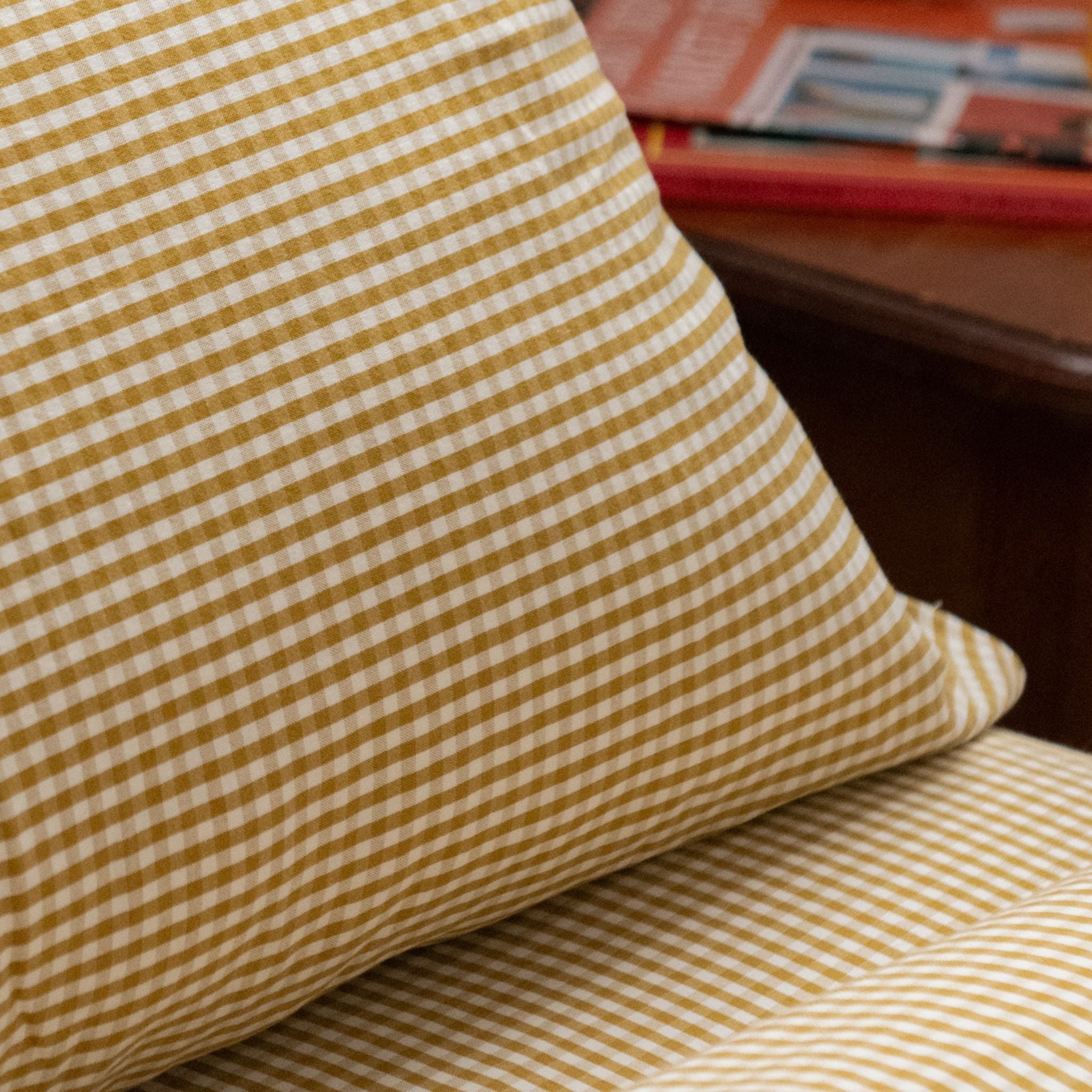 Gingham Kids Bedding Sheet Set - Dijon