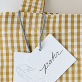 Gingham Kids Bedding Sheet Set - Dijon