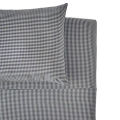 Gingham Kids Bedding Sheet Set - Indigo