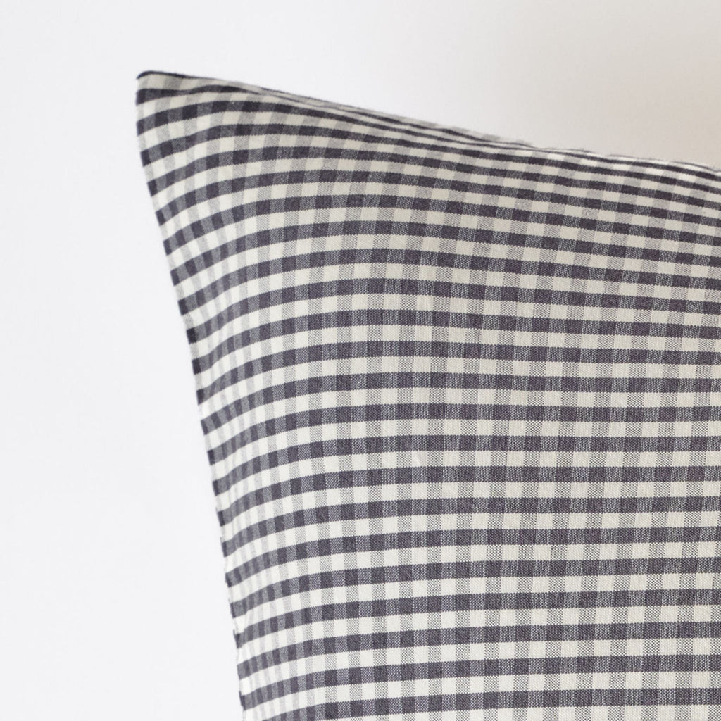 kids gingham kids bedding sheet set indigo