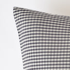 kids gingham kids bedding sheet set indigo