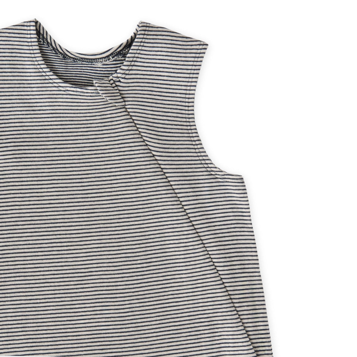 sailor stripe front zipper 1.0 tog sleep bag ink in blues pattern