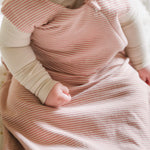 Sailor Stripe Front Zipper 1.0 TOG Sleep Bag - Tea Rose