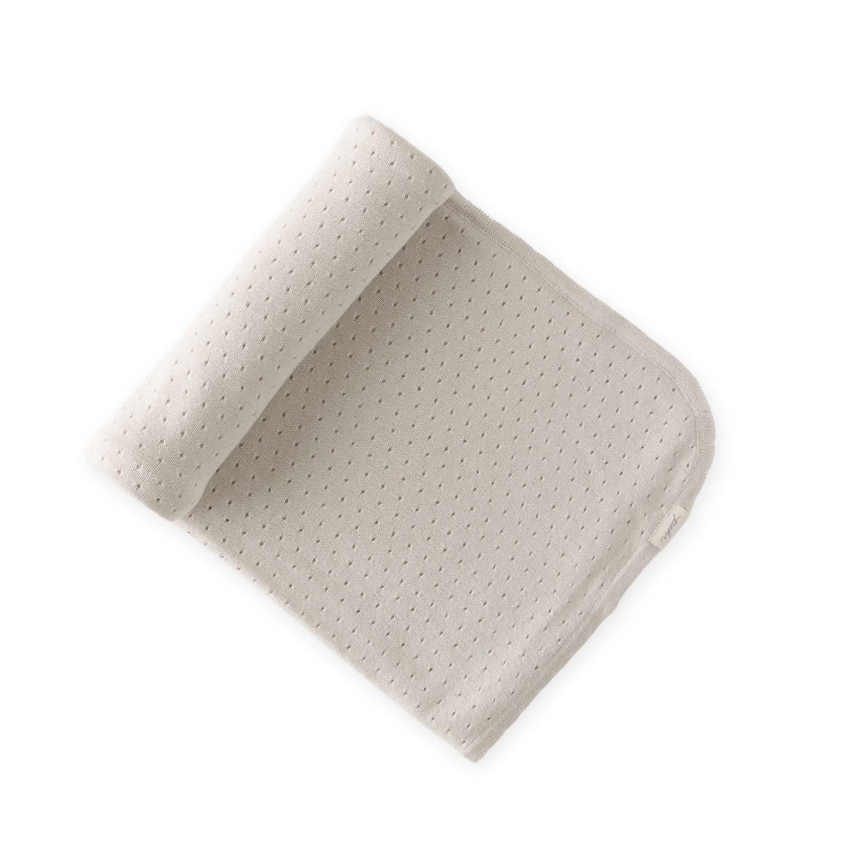 pointelle knit blanket natural in neutrals pattern