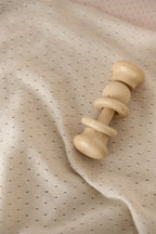 pointelle knit blanket natural
