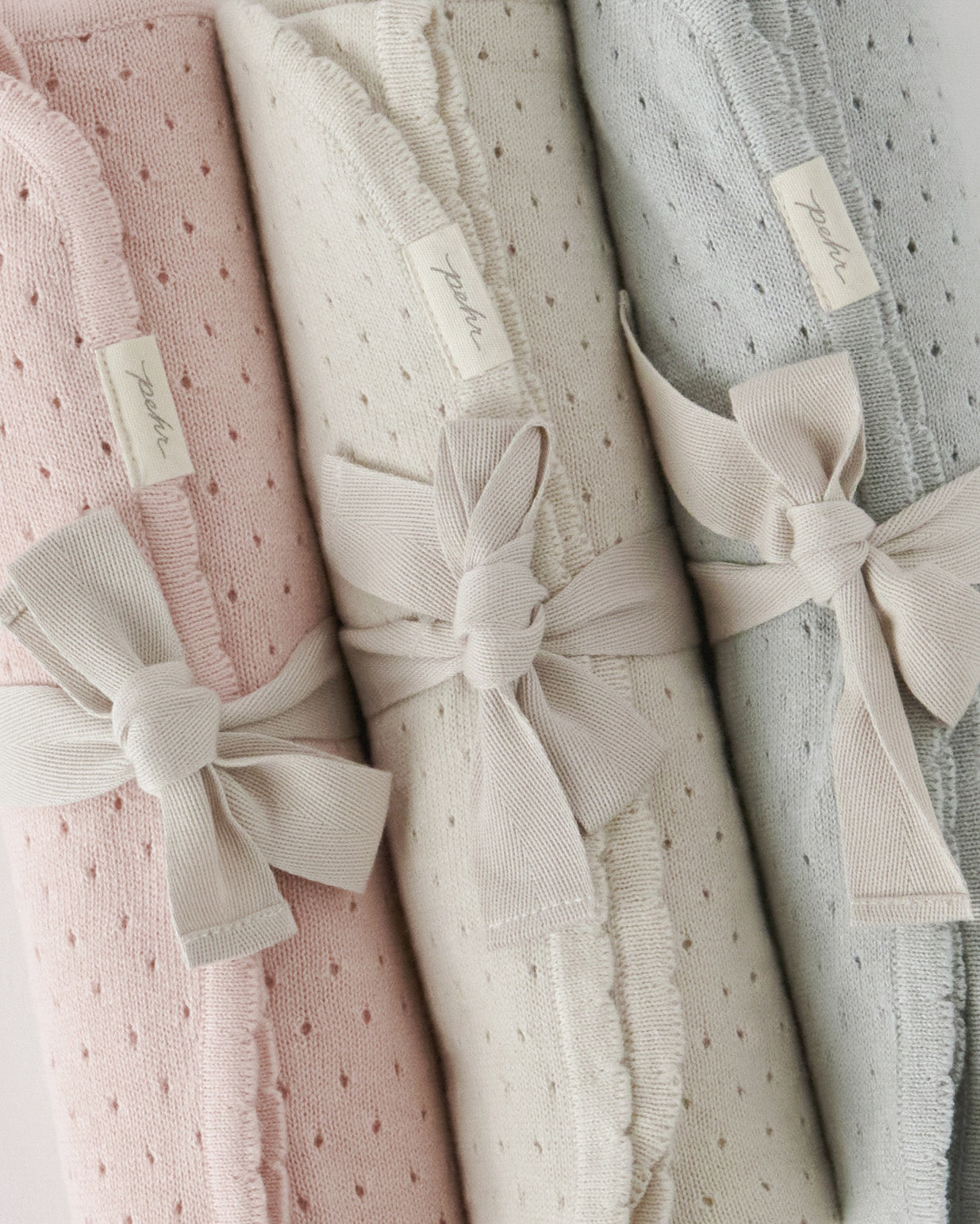 Pointelle Knit Blanket - Natural