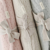 Pointelle Knit Blanket - Natural