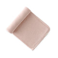 pointelle knit blanket soft peony in pinks pattern