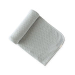 Pointelle Knit Blanket - Soft Sea