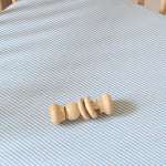 seersucker crib sheet marine blue