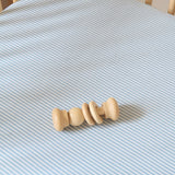 seersucker crib sheet marine blue