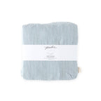 seersucker crib sheet marine blue