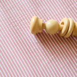 seersucker crib sheet anchor red