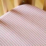 seersucker crib sheet anchor red
