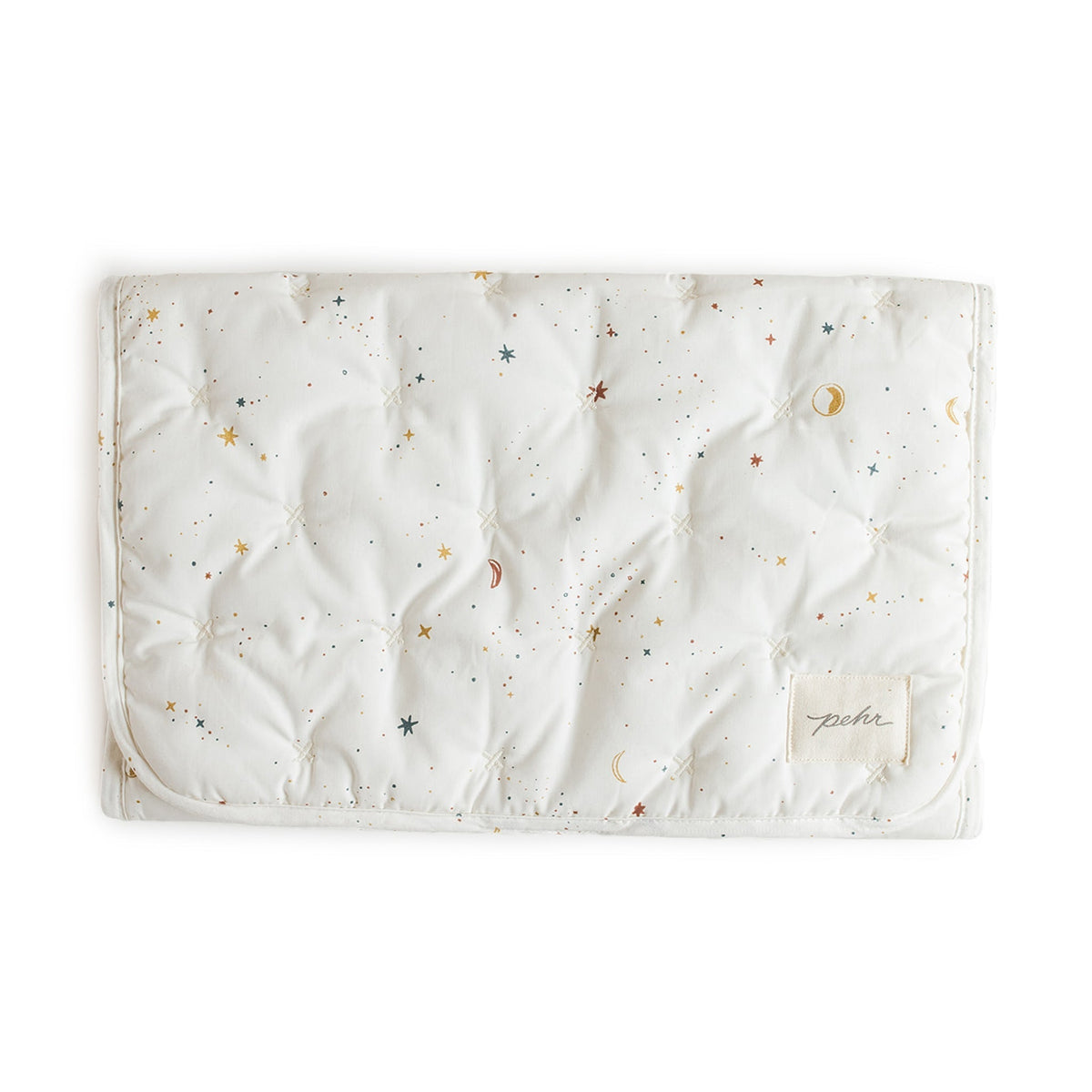 on the go portable changing pad celestial in multi pattern