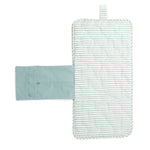 Striped On the Go Portable Changing Pad - Stripes Away Deep Sea
