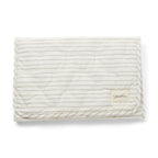 striped on the go portable changing pad stripes away pebble grey in neutrals pattern