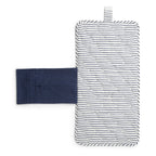 striped on the go portable changing pad stripes away ink blue