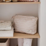 On The Go Pouch - Stripes Away Rose Pink