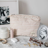 On The Go Pouch - Stripes Away Rose Pink