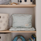 On The Go Pouch - Stripes Away Deep Sea