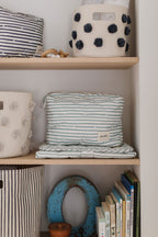 on the go pouch stripes away deep sea