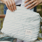 On The Go Pouch - Stripes Away Deep Sea